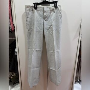 Banana Republic Women's Blue and White Patterned Pants